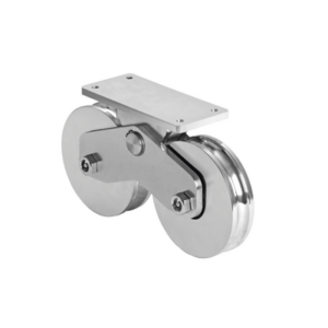 Rueda Doble de 12 cm / Capacidad Para Puertas de hasta 1200 kg / Canal Tipo “U”