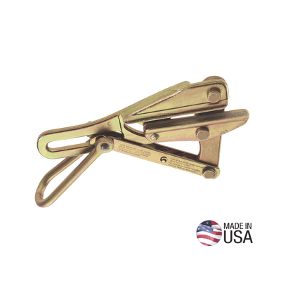 Tensor Grillo tipo Chicago™ para Cable Desnudo (ACSR, AAC, Cobre), de 19 a 22 mm (0.74″ a 0.86″). Carga Máxima Segura: 8000 lb (3629 kg).