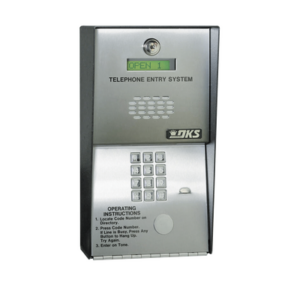 Audioportero Telefónico DKS Para 600 números Telefónicos / Control Para 2 Puertas / Gabinete Para Sobreponer/ Marcación a 16 Digitos / Linea Análoga o Digital