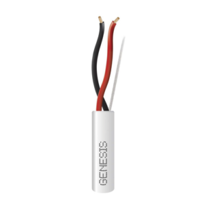 Bobina de 305 Metros (1000 Pies) de Cable / 2 x 16 AWG / Riser / Tipo CMR-CL3R / Color Blanco / Para Aplicaciones de Alarmas de Intrusión, Control de Acceso, Automatización, Interfonos y TV Porteros