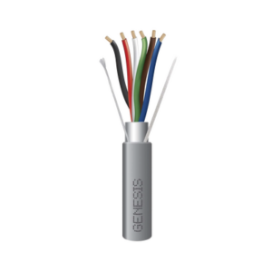 Bobina de 305 Metros (1000 Pies) de Cable / 6 x 22 AWG Blindado / Riser / Color Gris / Para Aplicaciones de Audio, Seguridad y Control