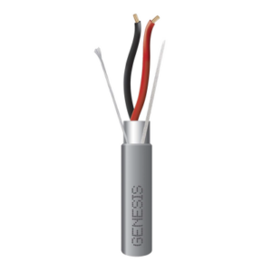 Bobina de 305 Metros (1000 Pies) / Cable 2 x 18 AWG / Color Gris / Blindado / Riser / Aplicaciones de Audio Control de Acceso y Automatización