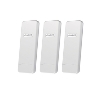 Kit WiFi para Hotspot Comunitario (3 AP) / Cobertura hasta 800 m / Nube Gratuita / Ideal para Iniciar WISP / 128 Usuarios por AP