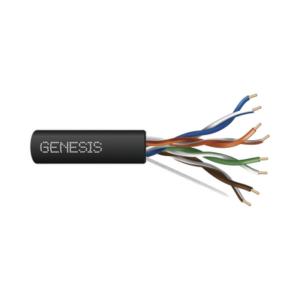 Bobina de Cable de 305 Metros (1000 Pies) UTP Cat6 RISER / Color Negro / UL, CMR SPNLS, Probado a 350 Mhz / Para Aplicaciones de CCTV, Redes de Datos, IP Megapixel, Control RS485