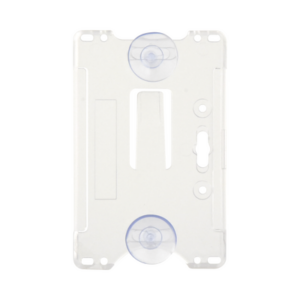 Porta tarjeta de plastico ABS / Transparente / Compatible con tarjetas ACCESSCARDEPC / PROCARDX o Formato CR80