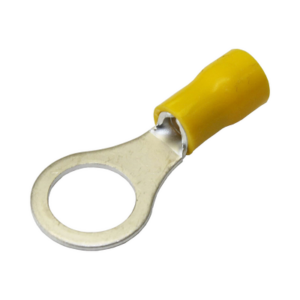 Terminal tipo ojo / 3 / 16″ / 10 – 10 AWG / Amarillo / Paquete de 25 piezas.
