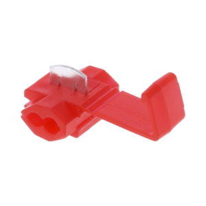 Terminal tipo almeja / 22 – 18 AWG / Rojo / Paquete de 25 piezas.