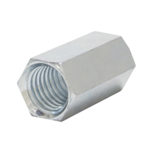 Cople hexagonal roscado cuerda máquina galvanizado de 15.9 mm (5/8″)