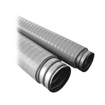 Tubo Flexible tipo Liquidtight de 4″ (100 mm). Acero + Forro PVC. Rollo de 10 Metros.