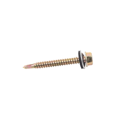 Tornillo Punta Broca Sello Montado 6.5 X 50 mm (1/4″ X 2″) Caj. C/100pz.