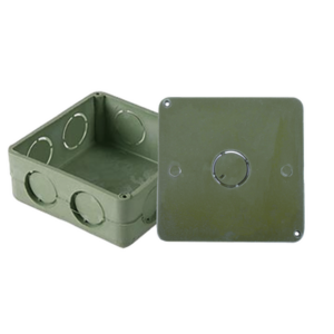 Caja Cuadrada y Tapa para Tubería PVC Conduit de 1″.