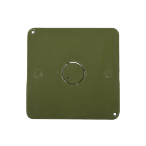 Tapa para Caja Cuadrada de 1/2″ para instalaciones con tubería PVC Conduit pesado.
