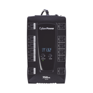 UPS de 750 VA/450 W, Topología Línea Interactiva, Entrada 120 Vca NEMA 5-15P, Tipo Gabinete Compacto, Con 12 Tomas NEMA 5-15R