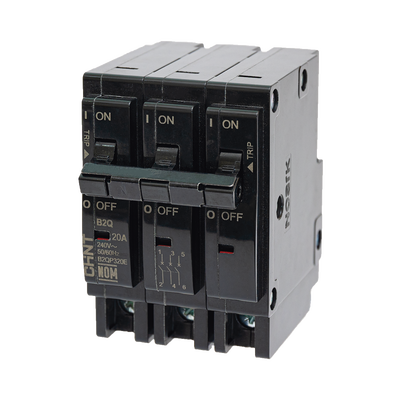 MCB – Interruptor Termomagnético Enchufable, Serie: B2Q, 3P, 40A, 240V (SKU:1002299)