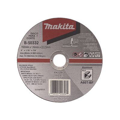 Disco de corte para Aluminio de 4 1/2″