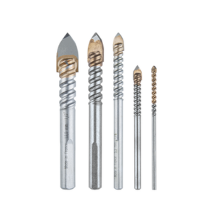 Juego de 5 brocas para vidrio de 1/8″-3/16″-1/4″-3/8″-1/2″