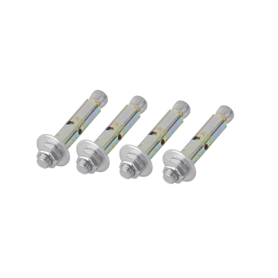 Kit de 4 Piezas de Taquete Tipo Barrenancla con Tornillo de 3/8″ X 3″ con Taquete de 1/2″.