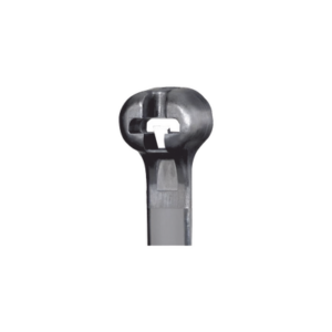 Cincho de Nylon 6.6 Dome-Top®, Con Lengüeta de Bloqueo de Acero Inoxidable, 620 mm largo x 7mm ancho, Color Negro, Exterior Resistente a Rayos UV, Paquete de 100pz