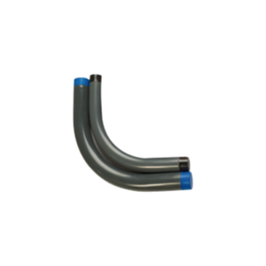 Codo Conduit de 1 1/4” (32 mm) rígido de aluminio recubierto de PVC e interior de uretano.
