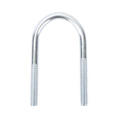 Abrazadera tipo U de 2 “, con acabado Electro Zinc, no incluye tuercas y arandelas