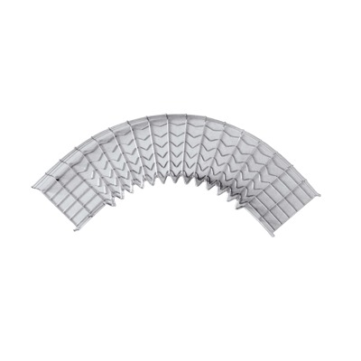 Curva Pre-Fabricada Horizontal de 90° con medidas de 116 mm de Peralte y 200 mm Ancho (116/200 mm)