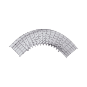 Curva Pre-Fabricada Horizontal de 90° con medidas de 54 mm de Peralte y 200 mm Ancho (54/200 mm)