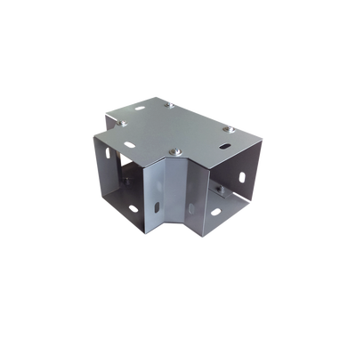 Derivación “T” horizontal 100 x 100 mm (3.94 x 3.94 pulg.), fabricado en lámina de acero al carbón
