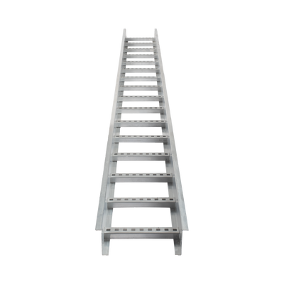 Escalera de Aluminio Portacables / Perfil Z / Peralte 3 1/4″ /Paso 9″ / Ancho 9″ / 3.66 metros / Capacidad Máx. 205 Cables / Incluye Cople Union y Tornillería