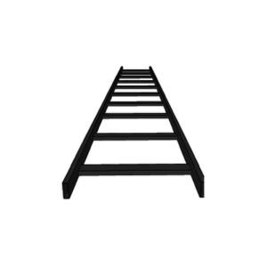 Escalera tubular, tramo recto epoxica de 1.5″ de Peralte x 4″ de Ancho, tramo de 3 m, ideal para Centros de Datos