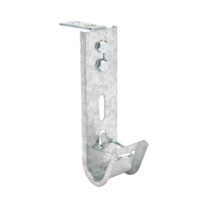 Soporte (Gancho) tipo J-Hook, hasta 7 cables Cat6, ideal para soportar cableado en los espacios de manipulación al aire, Para instalación en interior