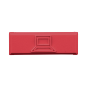Paquete de 100 Iconos de Datos de Instalación a Presión, Para Jacks Mini-Com de Panduit, De Plástico, Color Rojo