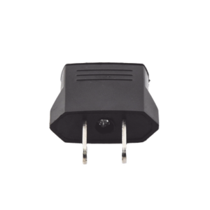 Adaptador de enchufe europea a americano, Calidad PREMIUM @ 6 A ; 110 – 250 Vca