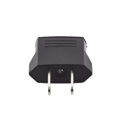 Adaptador de enchufe europea a americano, Calidad PREMIUM @ 6 A ; 110 – 250 Vca