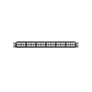 Panel de Parcheo Modular Mini-Com (Sin Conectores), Plano, Sin Blindaje, Alta Densidad, Identificación Pre-Impresa, de 48 Puertos, 1UR