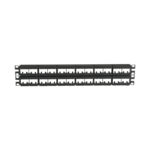 Panel de Parcheo Modular Mini-Com (Sin Conectores), Plano, Sin Blindaje, de 48 Puertos, 2 UR