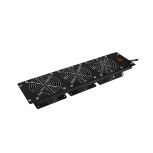 Kit de 3 Ventiladores para Montaje en Rack de 19 in, Alimentación 220 Vca con Plug IEC C14, 3 UR, Color Negro