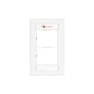 Placa de Pared CT, Para dos Acopladores, Color Blanco