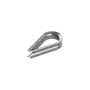 Cuello/ Guardacabo/ Rozadera para Cable de 3/8″ de Acero Galv. por Inmersión.