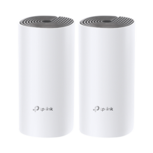 Kit de Router inalámbrico mesh Deco E4 para Hogar / Doble banda AC 1200 / 2 puertos 10/100 Mbps / Compatible con amazon alexa.