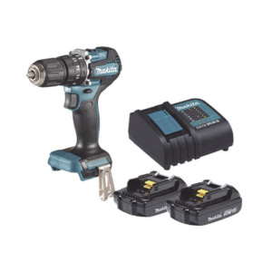 Rotomartillo/Taladro Inalámbrico SIN CARBONES, Broquero de 1/2″, 1,700 RPM, 18V, Torque: 42 N.m C/2 Bat. (1.5Ah) y Cargador.
