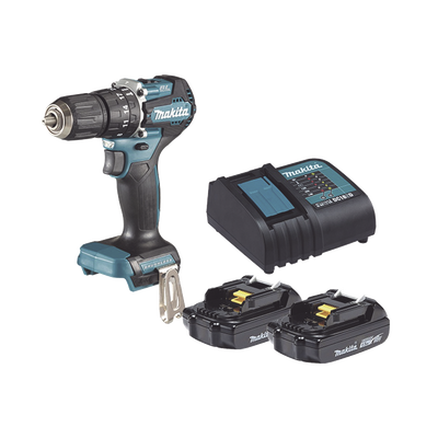 Rotomartillo/Taladro Inalámbrico SIN CARBONES, Broquero de 1/2″, 1,700 RPM, 18V, Torque: 42 N.m C/2 Bat. (1.5Ah) y Cargador.