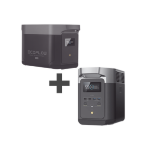Kit de Estación de Energía Portátil 2048Wh + Batería Externa 2048Wh (4096Wh Totales)
