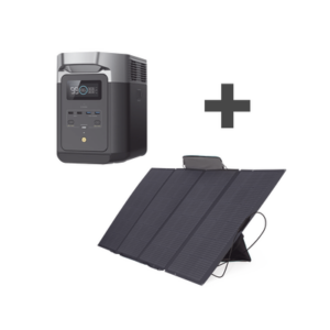 Kit de Estación de Energía Portátil 2048Wh + Panel Solar Flexible 400W