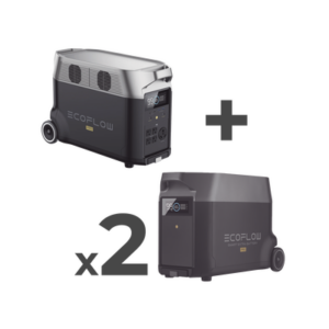 Estación de Energía Portátil DELTA PRO 3600Wh Litio LFP / 5 AC 3600W (7200W Pico) / 2 USB-C 200W / Capacidad para Aumentar Respaldo / Cargador de Coche 10A a 12.6V / Conectividad WiFi y Bluetooth (App) / Carga Solar 1600W Ma