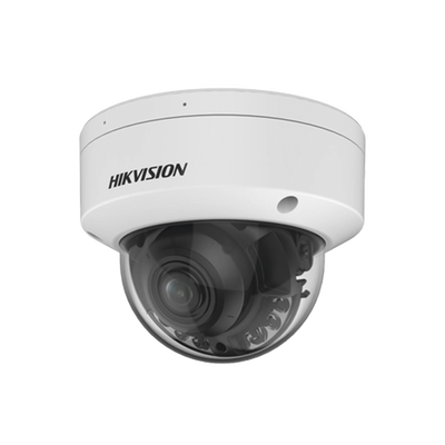 Domo IP 4 Megapixel / Lente Motorizado 2.7 – 13.5 mm / Dual Light (40 mts IR + 40 mts Luz Blanca ) / Exterior IP67 / WDR 130 dB / PoE + / AcuSense / MicroSD