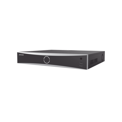 NVR 32 Megapíxel (8K) / 16 Canales IP / 16 Puertos PoE+ / ACUSENSE / ANPR / Conteo de Personas / Reconocimiento Facial / 4 Bahías de Disco Duro / Soporta POS / Alarmas I/O