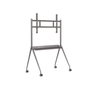 Montaje de Piso Móvil para Pantallas de 55″ hasta 75″ / Compatible con VESA / Incluye Soporte para la Pantalla