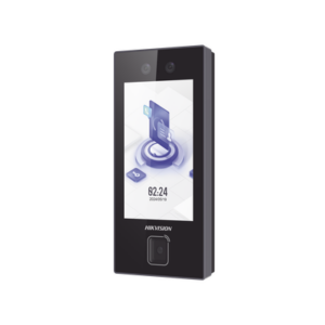 Terminal Facial Min Moe con LECTOR DE QRs FISICO Ultra Rápido y Tarjetas MIFARE / 3000 Rostros / Pantalla 4.5″ / Administrable en la Nube con HikConnect Teams / Exterior IP65 / PoE / WiFi / HIK-IA / SIP Estandar