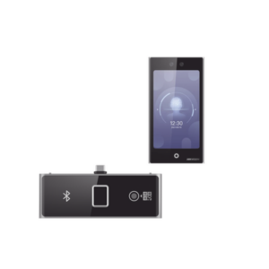 Terminal Facial Min Moe WiFi con pantalla de 7″ y Lector de Huellas, Códigos QR y Bluetooth / Exterior IP65 / 10,000 rostros y 50,000 tarjetas / Soporta módulo lector de Huella, QR y Bluetooth / HIK-IA