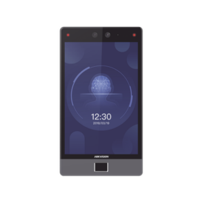 Terminal Facial Min Moe 8″ Touch con Lector de Huellas / Delgada y Estética / PoE / 100,000 rostros / Exterior IP65 / Función de Videoportero y Lectura de Códigos QR / Lectura de tarjetas / HIK-IA